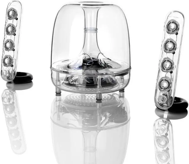 Alt view image 3 of 10 - Harman Kardon Soundsticks Wireless Bluetooth Enabled 2.1 Channel Speaker System
