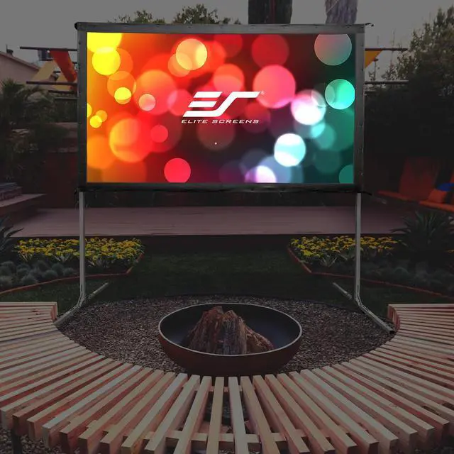 Alt view image 11 of 12 - Elite Screen OMS135H2 Yard Master 2 Series 135" (16:9) Projector Screen