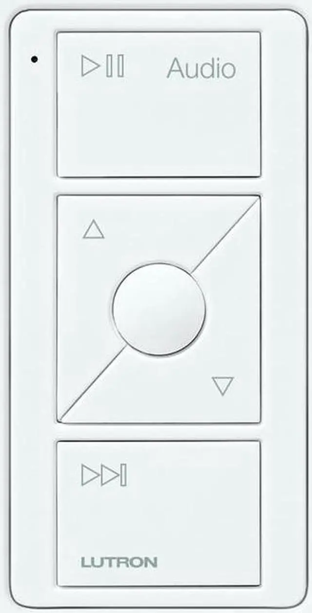 Alt view image 2 of 6 - Lutron Caseta Wireless Pico Remote Control for Audio (White)