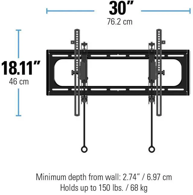 Alt view image 2 of 20 - Sanus VLT6 Premium Series Advances Tilt TV Mount for 46" - 90" TV