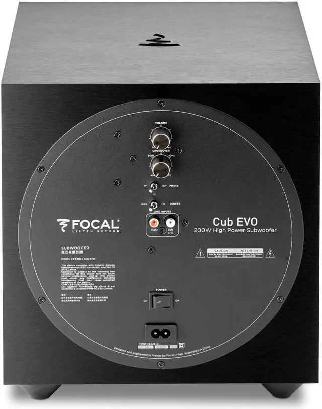 Alt view image 7 of 7 - Focal SIBEVO512BLK Sib Evo Dolby Atmos 5.1.2 Home Cinema System