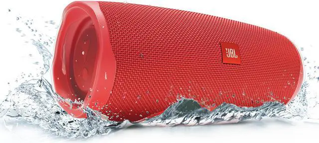Alt view image 3 of 9 - JBL Charge 4 Portable Bluetooth Speaker (Red)