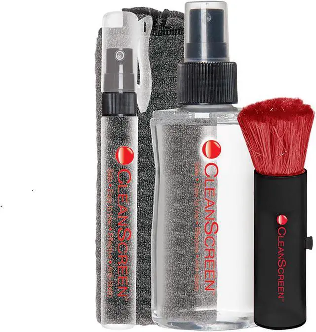 Alt view image 2 of 7 - AudioQuest CleanScreen Kit with Cleaning Fluid, Microfiber Cloth, and Retractable Brush