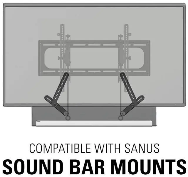 Alt view image 3 of 20 - Sanus VLT6 Premium Series Advances Tilt TV Mount for 46" - 90" TV
