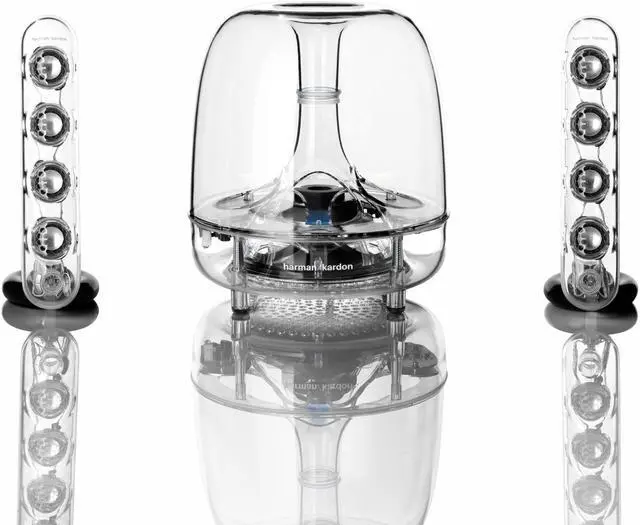 Alt view image 7 of 10 - Harman Kardon Soundsticks Wireless Bluetooth Enabled 2.1 Channel Speaker System