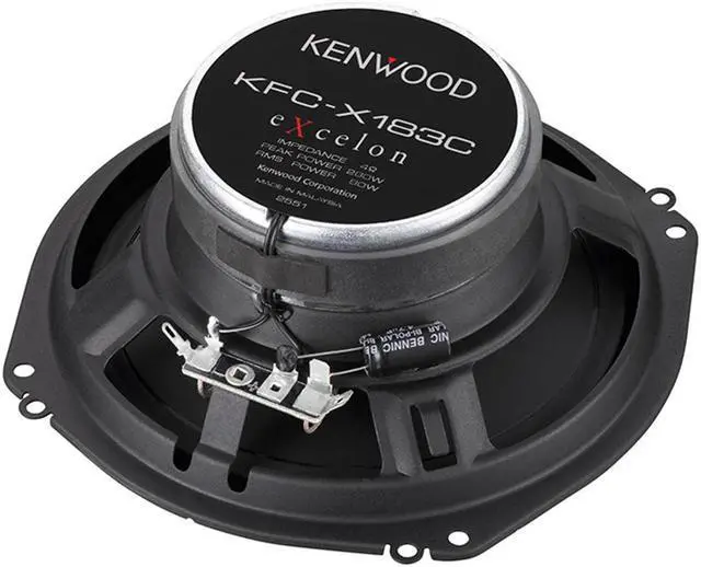 Alt view image 7 of 11 - Kenwood eXcelon KFCX183C 7 inch Oversized Custom Fit Car Speakers