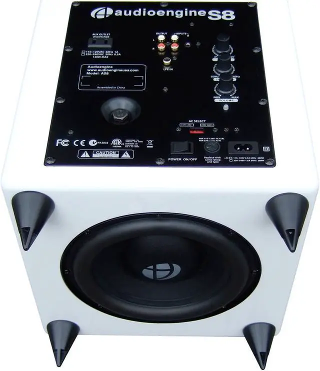 Alt view image 6 of 8 - Audioengine S8 Premium Powered Subwoofer (White)