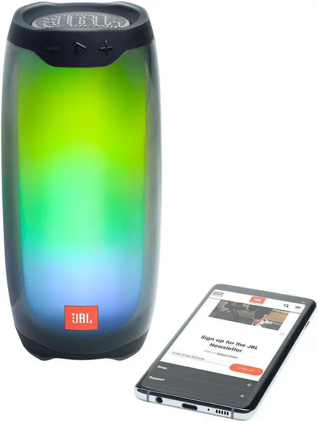 Alt view image 5 of 20 - JBL Pulse 4 Portable Bluetooth Speaker (Black)
