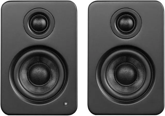 Alt view image 4 of 14 - Kanto YU2 Powered Desktop Speakers - Pair (Matte Black)