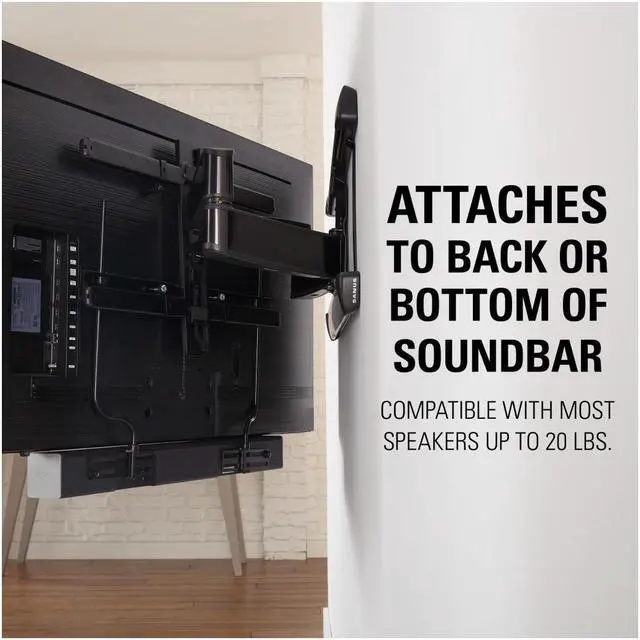 Alt view image 3 of 20 - Sanus SASB1-B1 Soundbar Mount