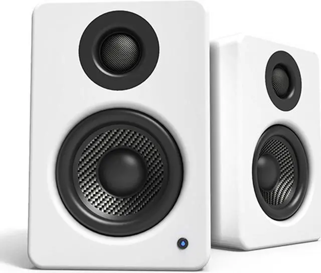 Alt view image 8 of 16 - Kanto YU2 Powered Desktop Speakers - Pair (Matte White)