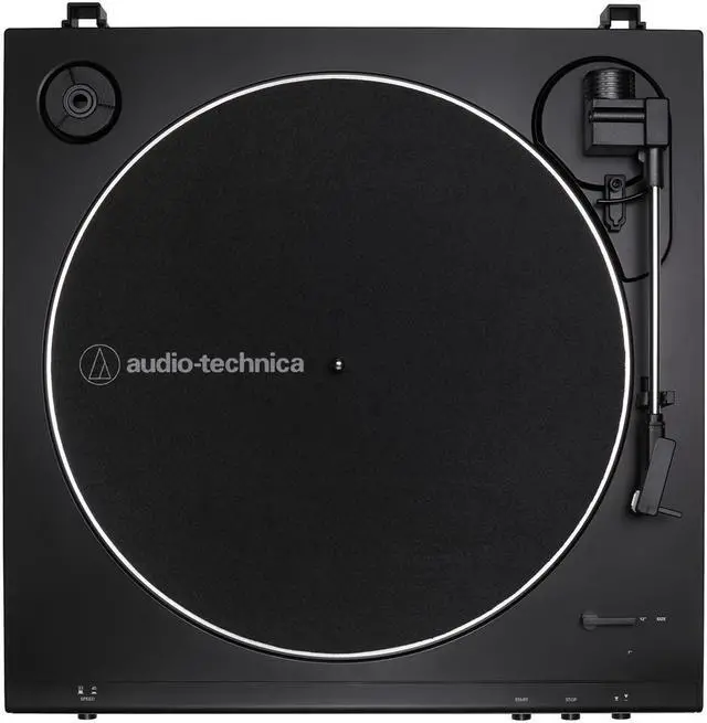 Alt view image 7 of 15 - Audio-Technica AtLP60XBW Fully Automatic Belt-Drive Stereo Turntable Brown/Black