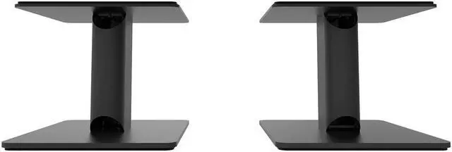 Alt view image 5 of 20 - Kanto SP6HD 6" Fixed-Height Desktop Stands for Bookshelf Speakers - Black (Pair)