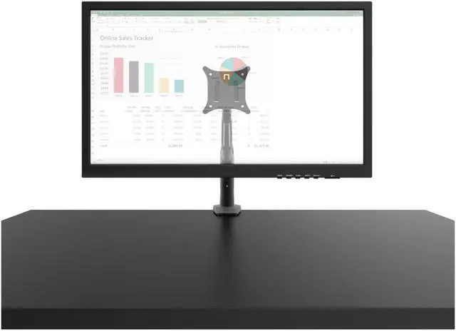 Alt view image 17 of 20 - Kanto DMS1000 Desktop Mount for 17-inch to 32-inch Displays - Black