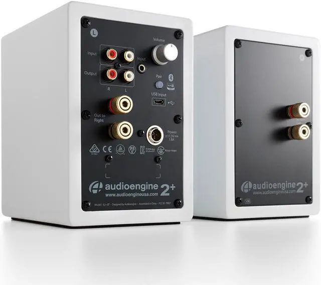 Alt view image 2 of 12 - Audioengine A2+ Premium Powered Wireless Desktop Speakers - Pair (White)