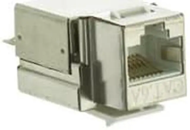 Alt view image 2 of 4 - Cable Wholesale Shielded Cat 6A Keystone Jack RJ45 Female To 110 Punch Down, Stp