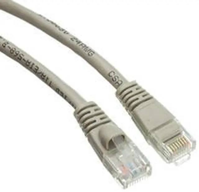 Alt view image 2 of 3 - 6 Foot Cat6 Gray UTP Ethernet Patch Cable Snagless Molded Boot