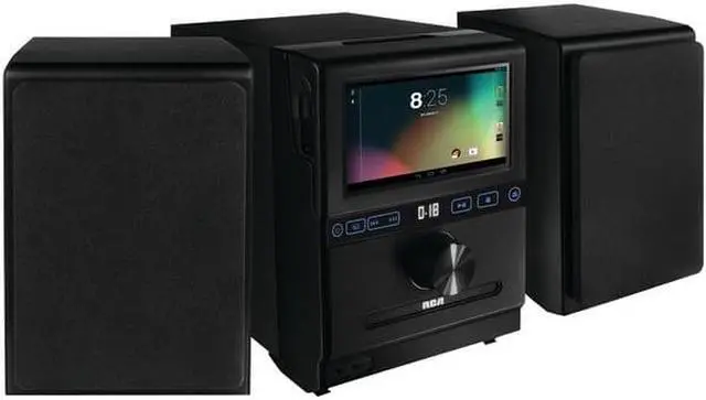 Alt view image 5 of 8 - RCA Home Stereo System w/ Removable 7-inch Android Tablet and Two 20 Watt Bluetooth Speakers