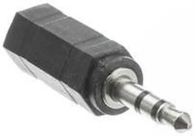 Alt view image 2 of 3 - Stereo to Stereo adapter, 2.5mm Stereo Female / 3.5mm Stereo Male