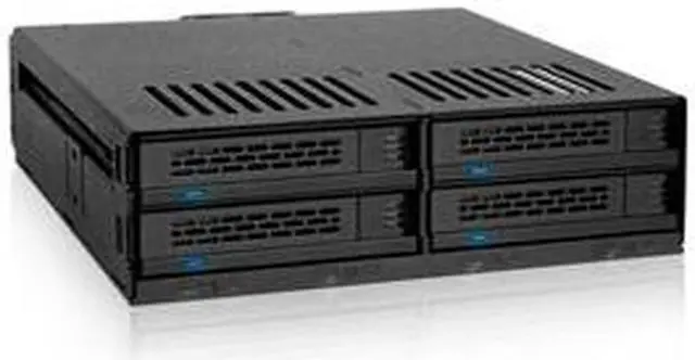 Main image of ICY DOCK MB324SP-B ExpressCage Drive Enclosure 4 Bay 2.5" SAS/SATA HDD & SSD Hot Swap Cage for External 5.25" Bay - Comparable to Tray-Less Design