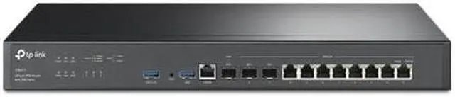 Main image of TP-Link ER8411 | Enterprise Wired 10G VPN Router | Up to 10 WAN Ports | High Network Capacity | SPI Firewall | Omada SDN Integrated | Load Balance | Lightning Protection |