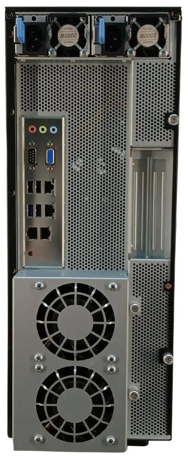 Alt view image 3 of 3 - Tyan Thunder HX FT65TB5642 B5642F65TV10HR-2T-N 8 Bay LFF NVMe Capable Tower Server, Xeon Gold 6330 2GHz 28-Core CPU, 256GB 2933MHz Memory, 8x 480GB SSD, 2x 8TB NVMe, 2x 10GbE BaseT RJ45