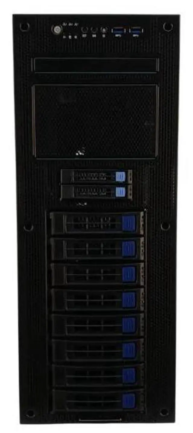Alt view image 2 of 3 - Tyan Thunder HX FT65TB5642 B5642F65TV8E2H-G 8 Bay LFF with 2x NVME Capable Tower Server, Xeon Platinum 8380 2.30GHz 40-Core CPU, 512GB 2933MHz Memory, 8x 1.92TB SSD, 2x 960GB NVMe SSD