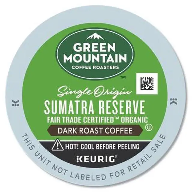 Alt view image 2 of 9 - Green Mountain Coffee Roasters Sumatra Reserve Coffee, Keurig Single-Serve K-Cup pods, Dark Roast, 24 Count/Box (4060)