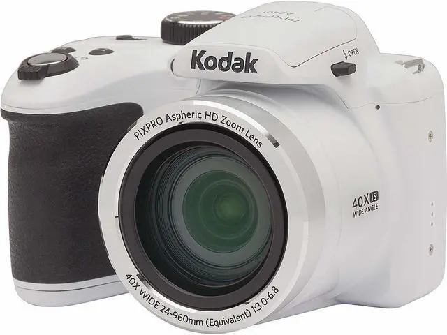 Alt view image 7 of 7 - Kodak Pixpro AZ401 Astro Zoom Digital Camera (White) with 32GB SD Card Bundle