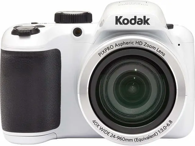 Alt view image 2 of 7 - Kodak Pixpro AZ401 Astro Zoom Digital Camera (White) with 32GB SD Card Bundle