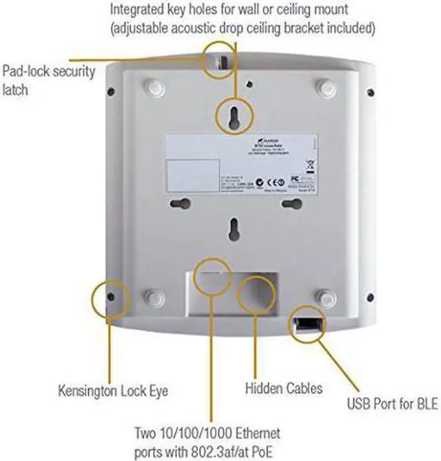 Alt view image 4 of 5 - Ruckus Wireless R600  901-R600-US00 Unleashed Dual Band 802.11AC Wi-Fi Access Point AP PoE DOES NOT INCLUDE POWER ADAPTER OR PoE INJECTOR