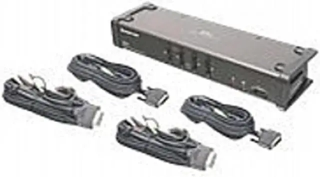 Alt view image 2 of 2 - IOGear 4-Ports DVI KVM Audio Switch With Cables GCS1104