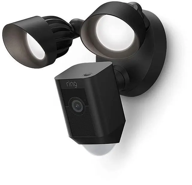 Alt view image 8 of 20 - RING Floodlight Cam Wired Plus Motion-Activated 1080p HD Black