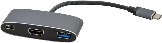 Alt view image 16 of 16 - VisionTek USB-C to HDMI USB & USB-C with Power Delivery Adapter 901356