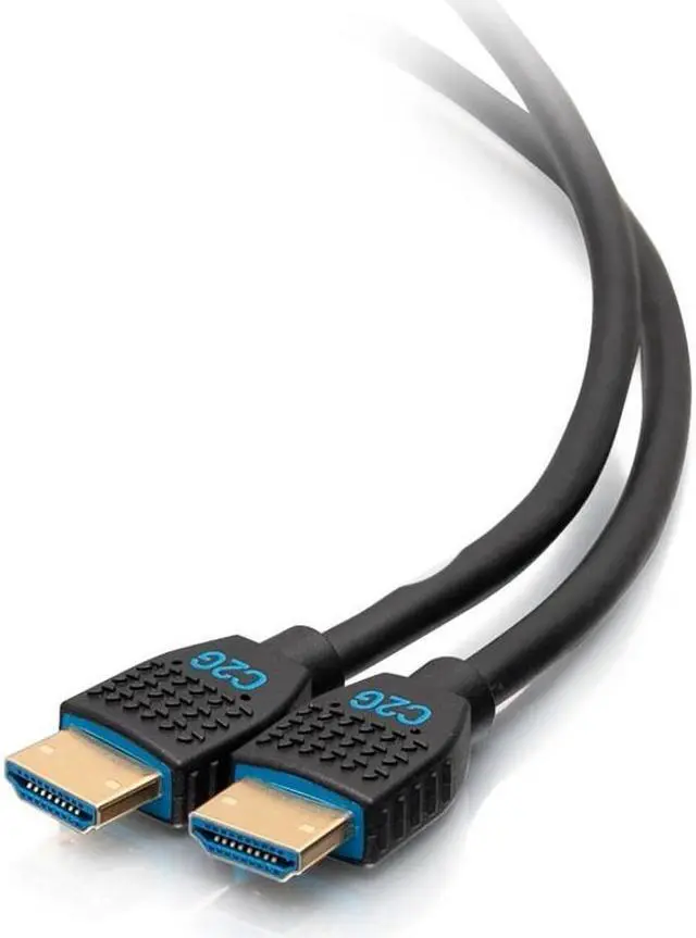 Alt view image 13 of 14 - C2G C2G10377 6 ft. Black Performance Series Ultra Flexible High Speed HDMI Cable - 4K 60Hz In-Wall, CMG (FT4) Rated Male to Male
