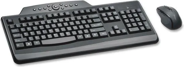 Alt view image 4 of 13 - Kensington Black Proprietary Interface RF Wireless Standard Wireless Media Desktop Set