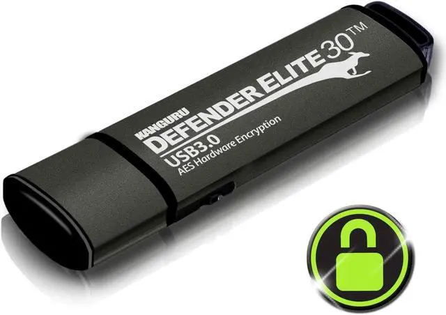 Alt view image 8 of 11 - Kanguru Defender Elite Encrypted Flash Drive
