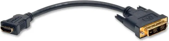 Alt view image 9 of 10 - TRIPP LITE P130-08N 8IN HDMI TO DVI ADAPTER CONVERTER CABLE CONNECTOR HDMI TO DVI-D F/M 8INCH