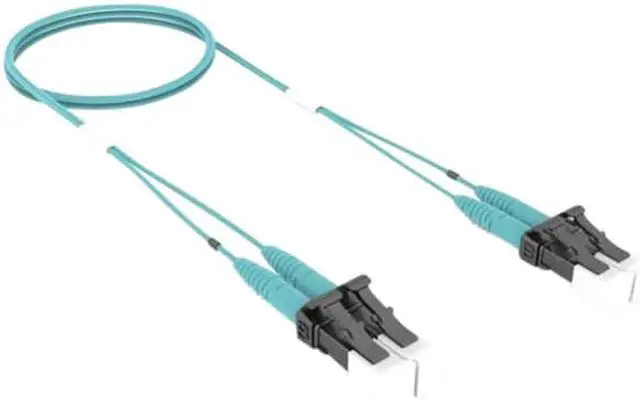 Main image of CommScope FEXLCLC42-EXF012 12-Feet LazrSPEED OM4 Fiber Patch Cable - 2 Fiber - LC to LC - Duplex - Riser - Aqua