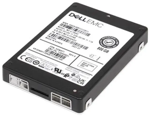 Main image of Dell GW8T1 Nand Flash SFF Solid State Drive For 14G EMC Poweredge- 800 GB - 2.5-inch - SAS 12Gbps - Mixed Use TLC