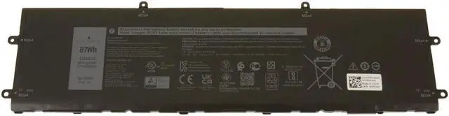 Main image of Dell DWVRR Replacement Battery For Select Alienware X15 / X17 Series Gaming Laptops - Lithium-ion - 6-cell - 11.4 Volts - 87Wh - 7250mAh