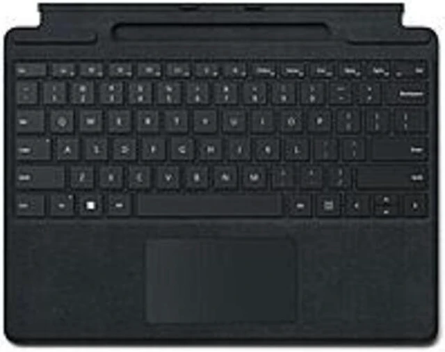 Main image of Microsoft Surface Pro Signature Keyboard - Black - Docking Connectivity - English - QWERTY Layout - Tablet - TouchPad - Mechanical Keyswitch - Black