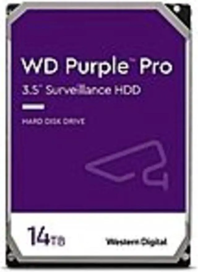 Alt view image 2 of 2 - WD141PURP - Western Digital Purple Pro Surveillance 14TB SATA 6Gb/s 7200RPM 512MB Cache 3.5-inch Hard drive