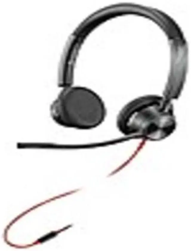 Alt view image 4 of 4 - Poly Blackwire C3225 Headset - Microsoft Teams Certification - Stereo - Mini-phone (3.5mm), USB Type C - Wired - 32 Ohm - 20 Hz - 20 kHz - Over-the-head - Binaural - Ear-cup - 7.40 ft Cable - Omni-dir