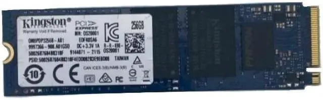 Main image of Kingston 0M8PDP3256B-AB1 256 GB Solid State Drive - M.2 2280 - NVMe