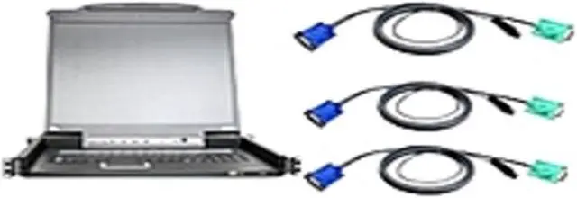 Main image of Aten Slideaway CL5716MUKIT 17-inch with 16-Ports KVM Switch - PS/2, USB