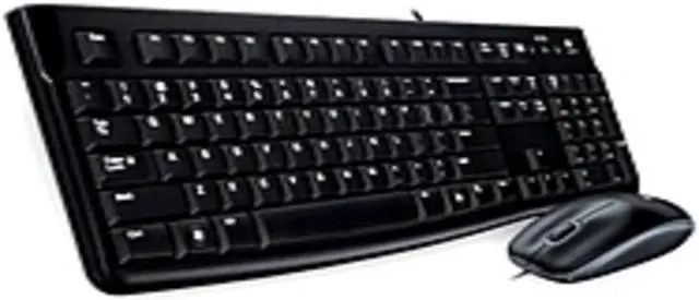 Alt view image 2 of 3 - Logitech Desktop MK120 920-002565 Keyboard and Mouse Combo - USB - 1000 dpi - Black