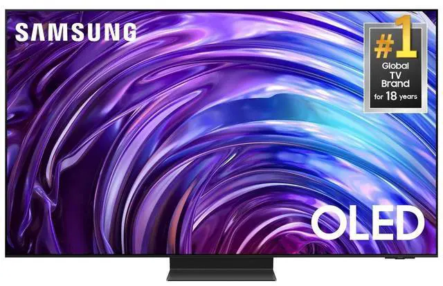 Main image of Samsung S95D QN77S95DAF 77" Class Smart OLED TV - 4K UHDTV - Titan, Black - Bixby, Google Assistant, Alexa Supported - TV Plus - Tizen - Dolby, Dolby Atmos, Surround, Dolby MS12