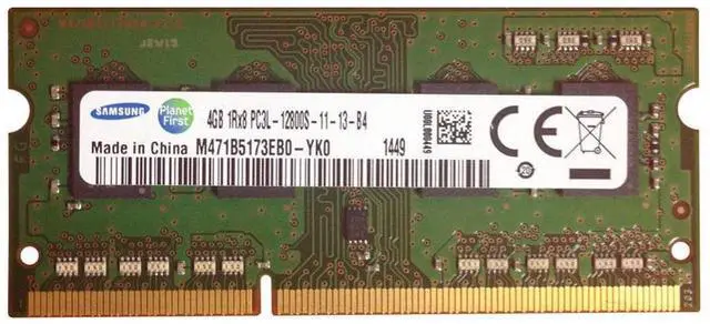 Alt view image 3 of 5 - Samsung M471B5173EB0-YK0 4GB DDR3 SDRAM Memory Module