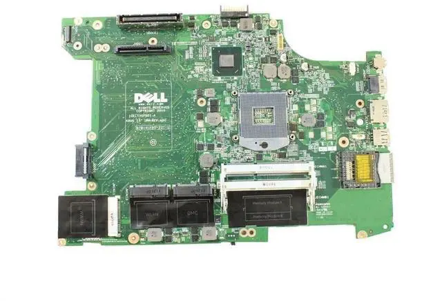 Main image of Dell DP7X1 Laptop Motherboard - Intel PPGA988 Socket - Intel HM65 Express Chipset - Integrated Graphics - 2-Slot DDR3 Compatible